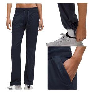 Lululemon Womens 6 Dance Studio Mid Rise Pant Full Length True Navy Blue Travel